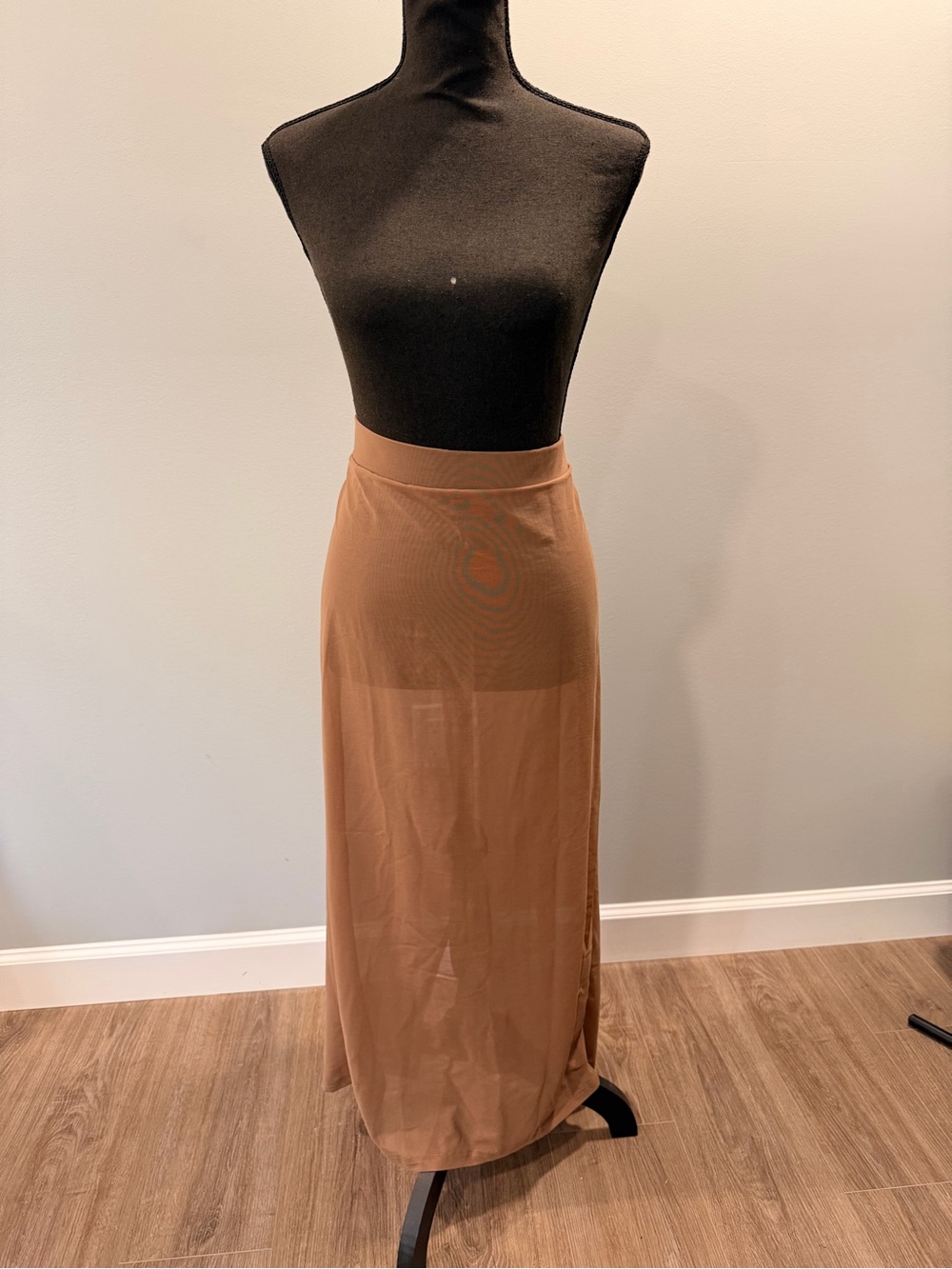 Brown Lightweight Maxi Skirt NWT 2x